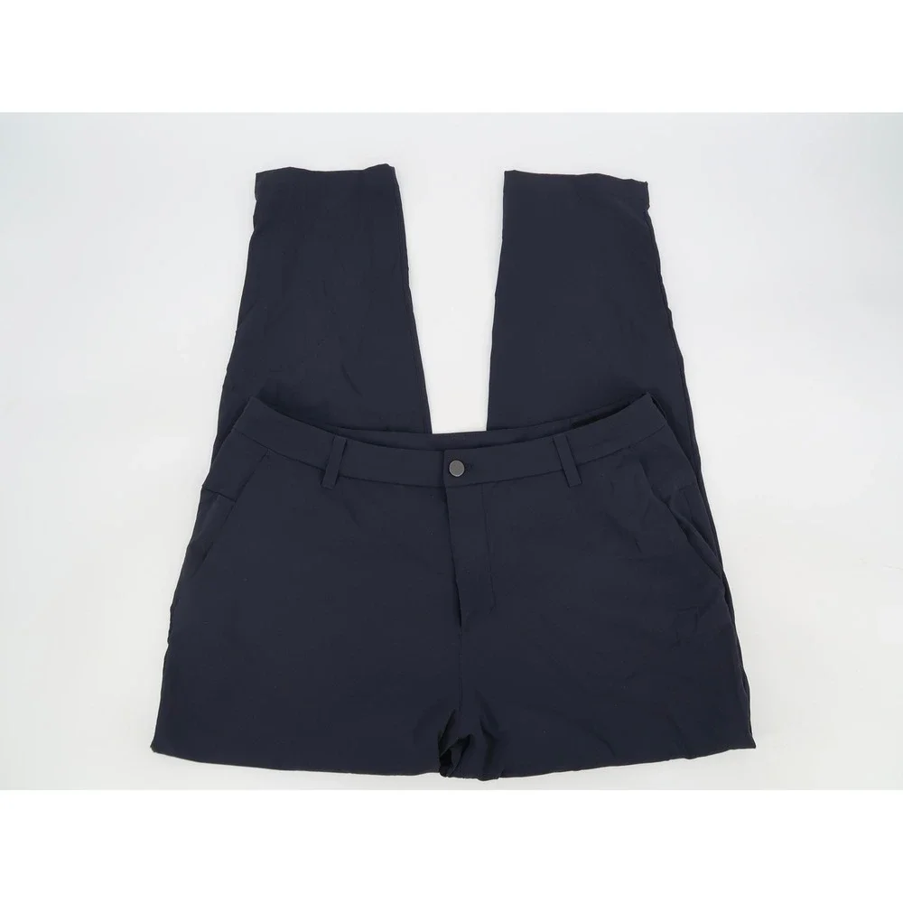 Lululemon Commission Golf Pants Mens 36 Navy Warpstreme Performance LM5AI8S